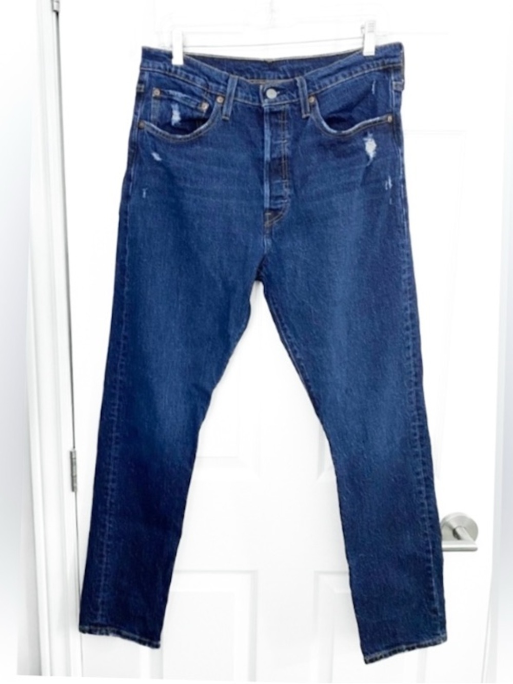 Levi's 501 Women's Dark Blue Skinny Filiforme High Rise Jeans 31x30 - Like New